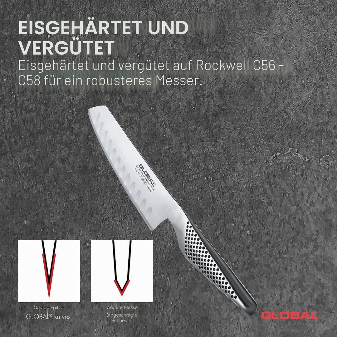 Global GS-91 Gemüsemesser mit Kullen 14 cm