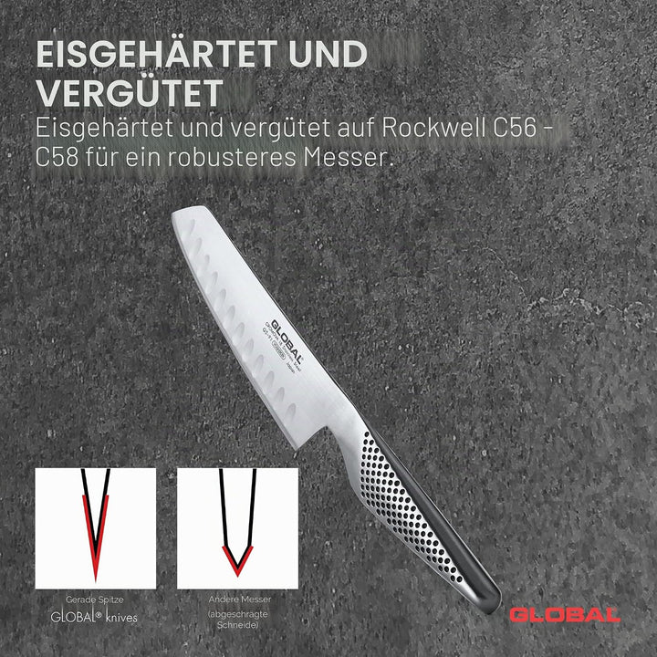 Global GS-91 Gemüsemesser mit Kullen 14 cm