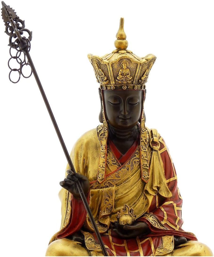 Kunst & Ambiente - Handbemalter Bronze Buddha - signiert von Milo - Buddha Figur - China Skulptur -