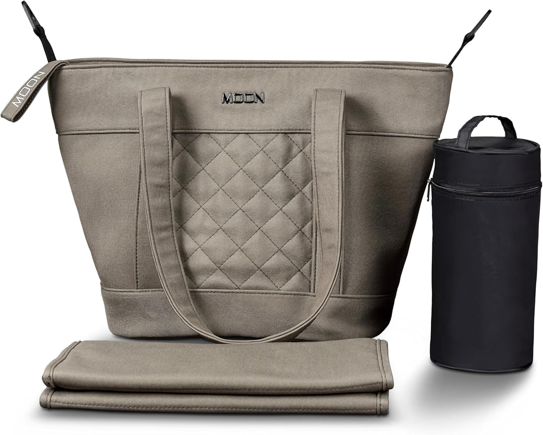 MOON V-SHAPE BAG onyx, Wickeltasche Mud, Mud