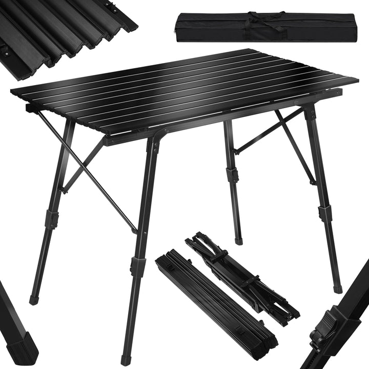 WOLTU Campingtisch Klapptisch aus Alu Gartentisch Balkontisch Reisetisch zusammenklappbar, mit Packt
