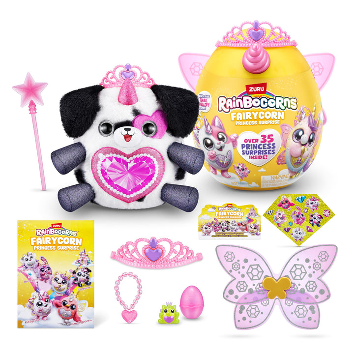 Rainbocorns Fairycorn Princess Surprise Serie 6, Royalle Dalmatiner, von ZURU, 30 cm Fairycorn-Prinz