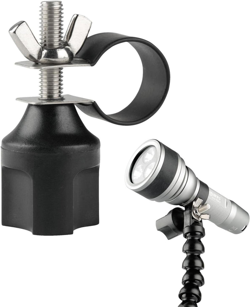 Mares Erwachsene Adapter für Taschenlampe Torch S Schwarz, S Schwarz