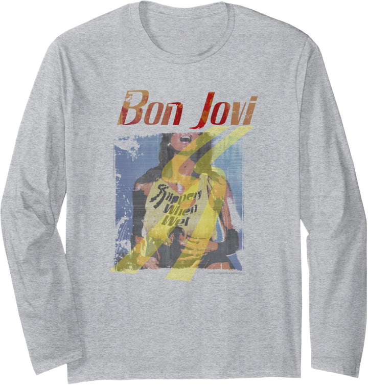Bon Jovi Slippery When Wet Girl Langarmshirt