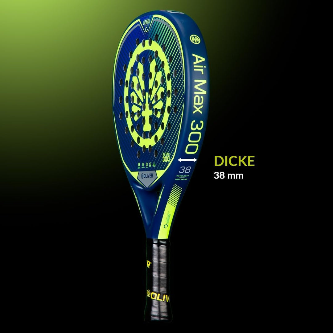 Oliver Padel Schläger Air Max 300 für Anfänger - Metacarbon - Eva HI-Soft - Tropfenform
