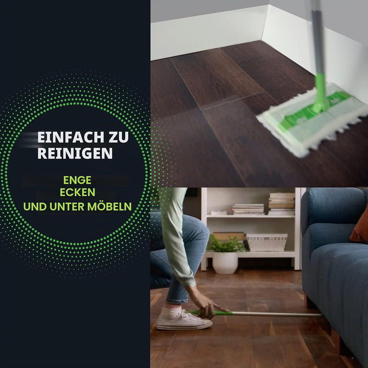 Swiffer PG-7631 Sweeper 2-in-1-Starter-Kit für Bodenreiniger mit Mopp und Besen