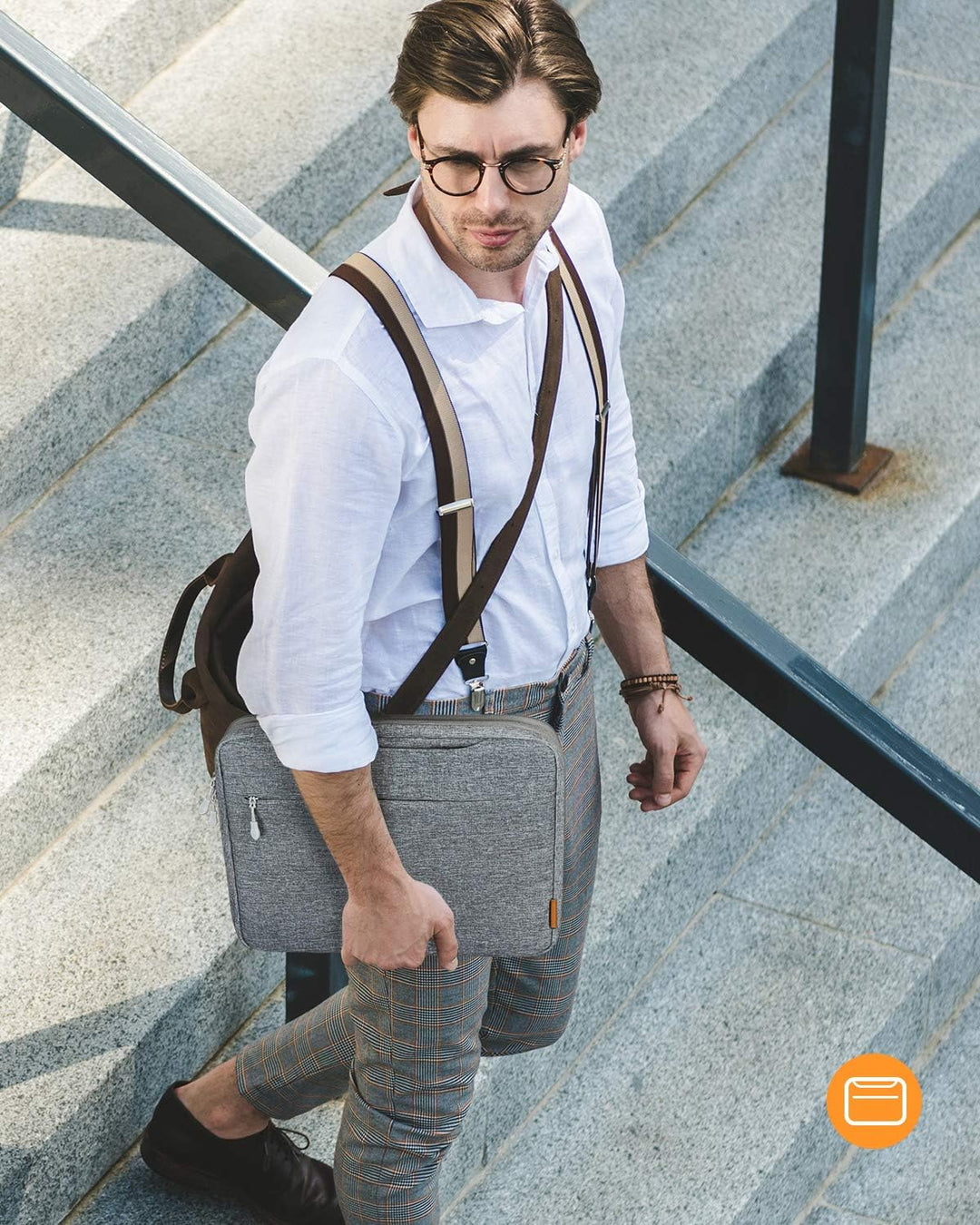 Inateck Laptoptasche Hülle kompatibel mit iPad Pro 12.9 M2 2022 M1 2021, MacBook Pro 13 M2/M1 2022-2