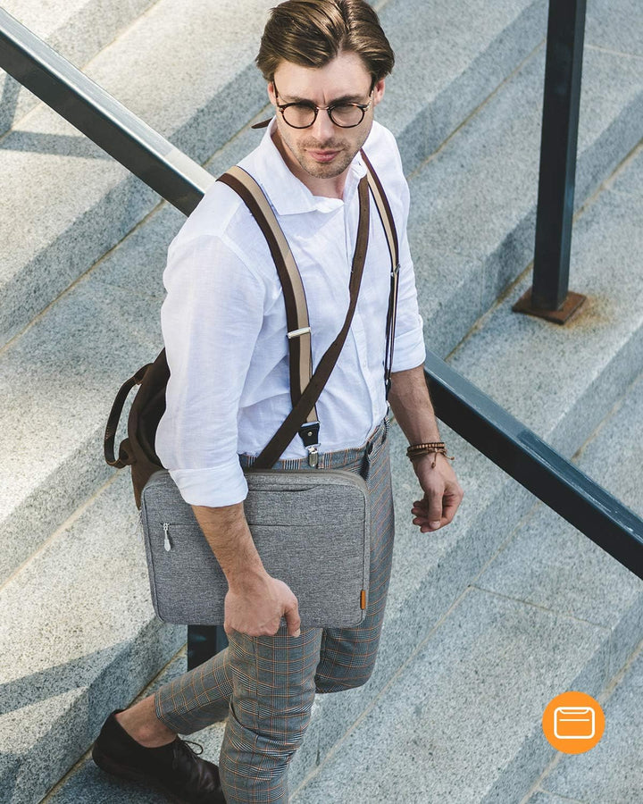 Inateck Laptoptasche Hülle kompatibel mit iPad Pro 12.9 M2 2022 M1 2021, MacBook Pro 13 M2/M1 2022-2