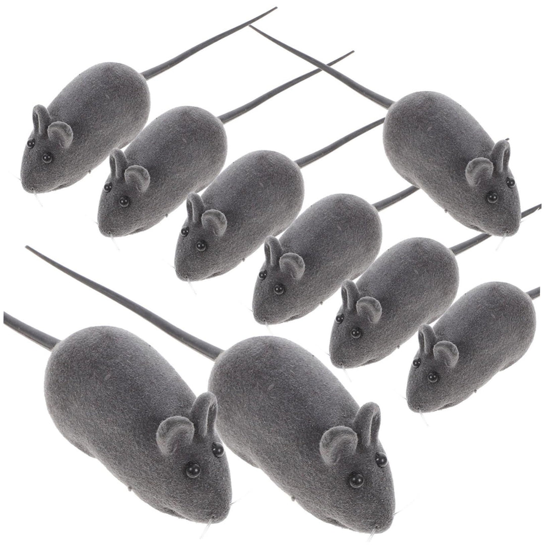 Garneck 20 StüCk Katzenspielzeug Maus Aus Vinyl Mit Quietscher - Interaktive SpielmäUse FüR Katzen U