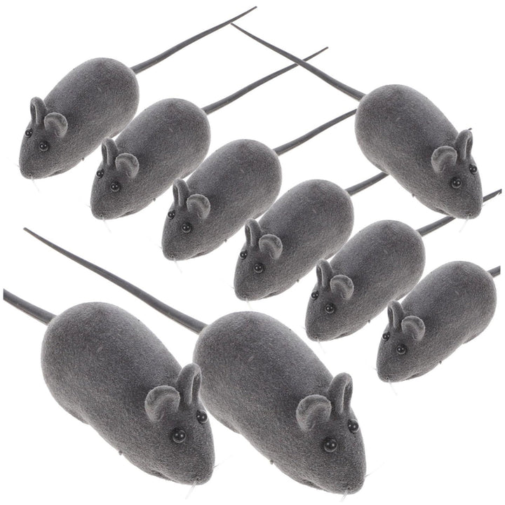 Garneck 20 StüCk Katzenspielzeug Maus Aus Vinyl Mit Quietscher - Interaktive SpielmäUse FüR Katzen U