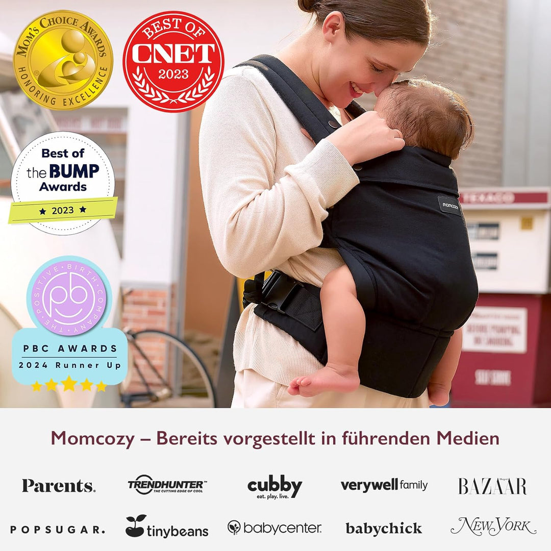 Momcozy Babytrage – Baby Carrier für Kleinkind(3–24 Monate) · Ohne Einsätze · Ergonomische M-Trage ·