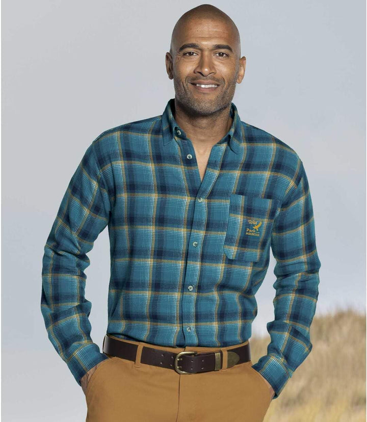 ATLAS FOR MEN - Kariertes Hemd aus Flanell - Langärmelig - Verfügbar in grossen Grössen von M bis 5X