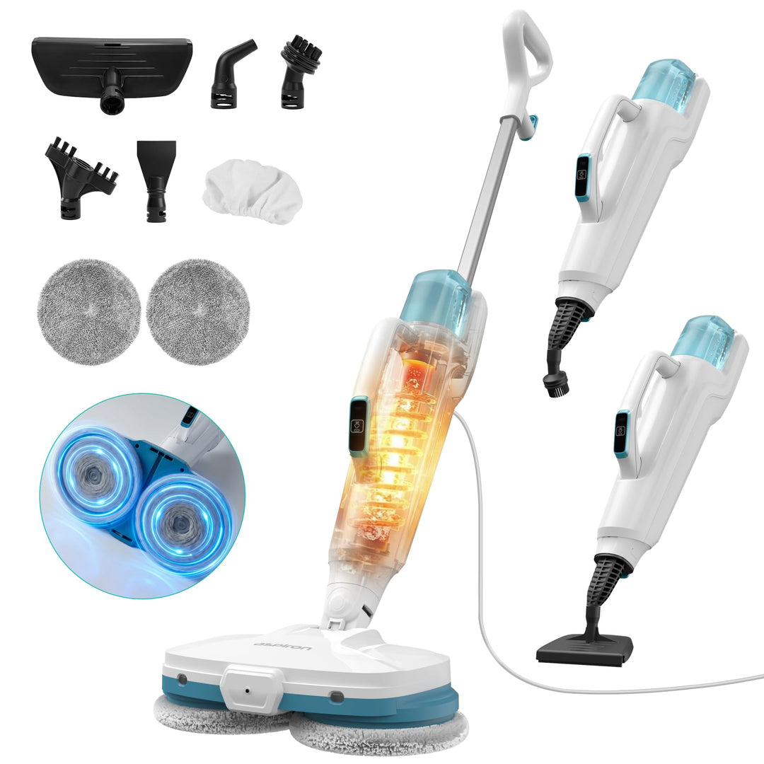 Dampfreiniger 10-in-1 mit Handgerät, 15s Schnellaufheizung, 2 Dampfstufen & Sprayfunktion, 500 ml Ta