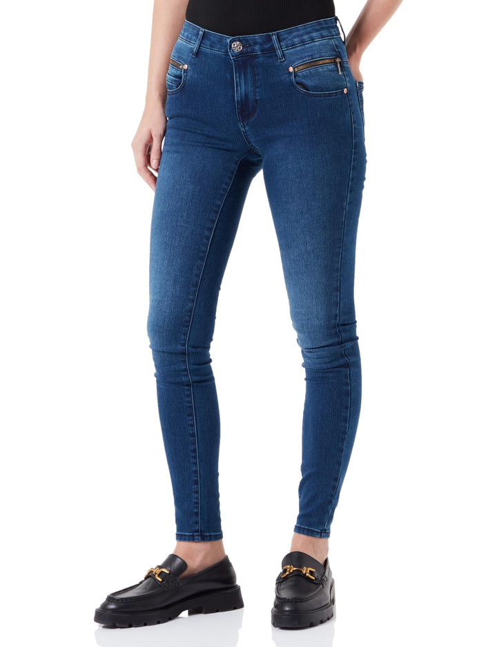 ONLY Female Skinny Jeans ONLBLUSH Mittlere Taille Skinny Fit Jeans XS / 32L Dark Blue Denim, XS / 32