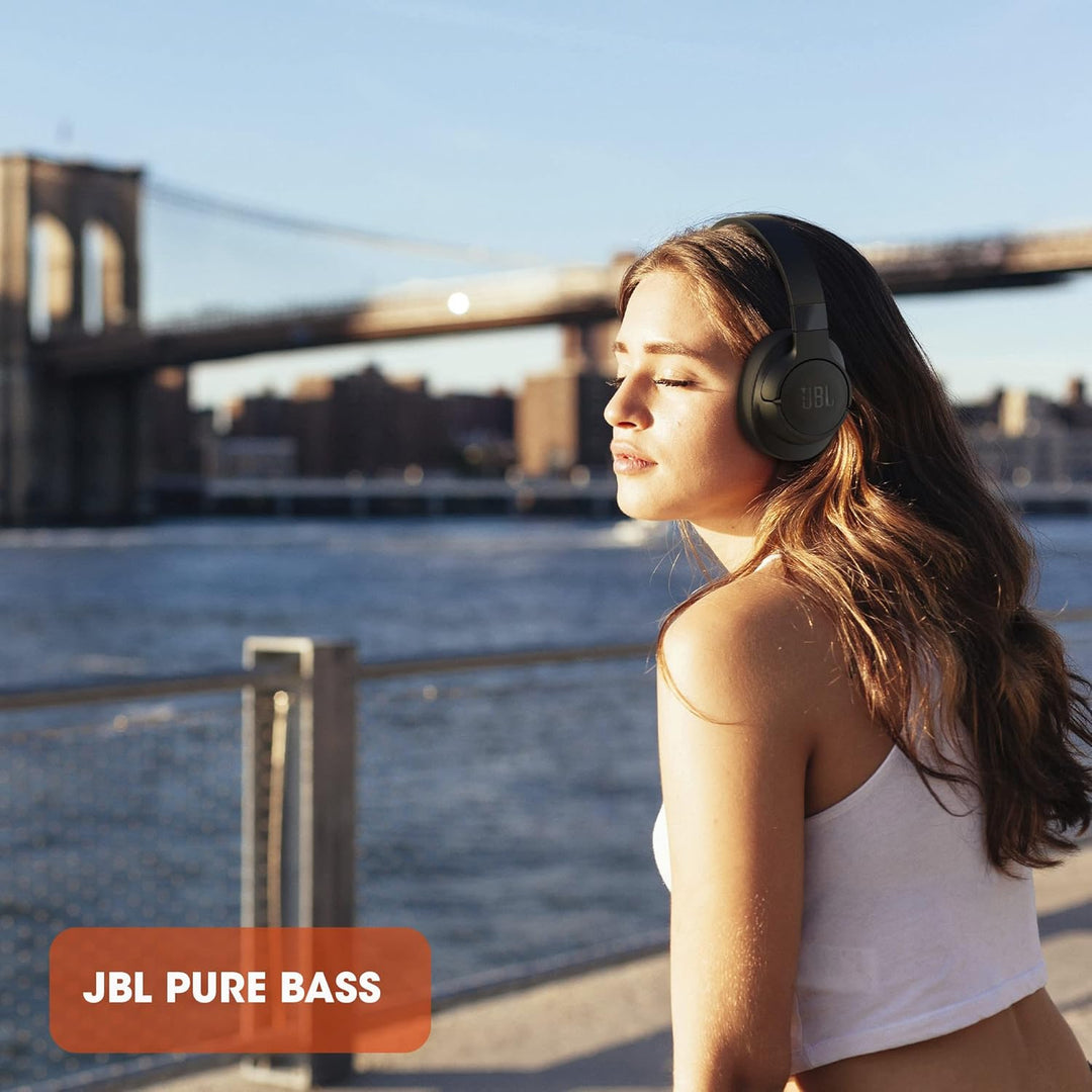 JBL Tune 760 NC – Bluetooth Over-Ear Kopfhörer in Blau mit aktivem Noise-Cancelling – Kabellose Ohrh