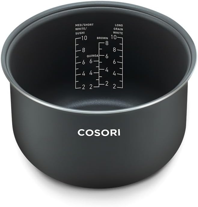 COSORI Reiskocher & Dampfgarer mit Keramik-Innentopf und Fuzzy Logic, 50 Rezepte, 1,8L Fassungsvermö