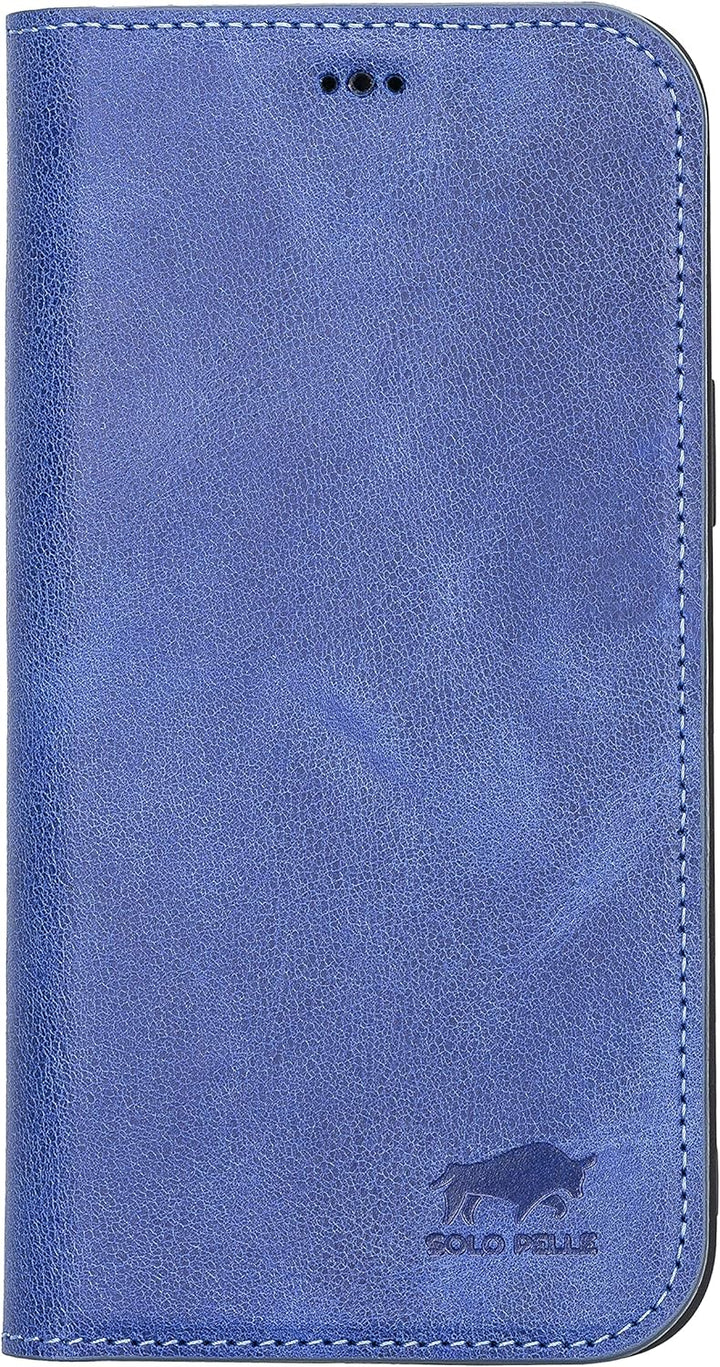 Solo Pelle aufklappbare Lederhülle kompatibel für iPhone 13 Pro Max in 6.7 Zoll inkl. 1 Kartenfach f