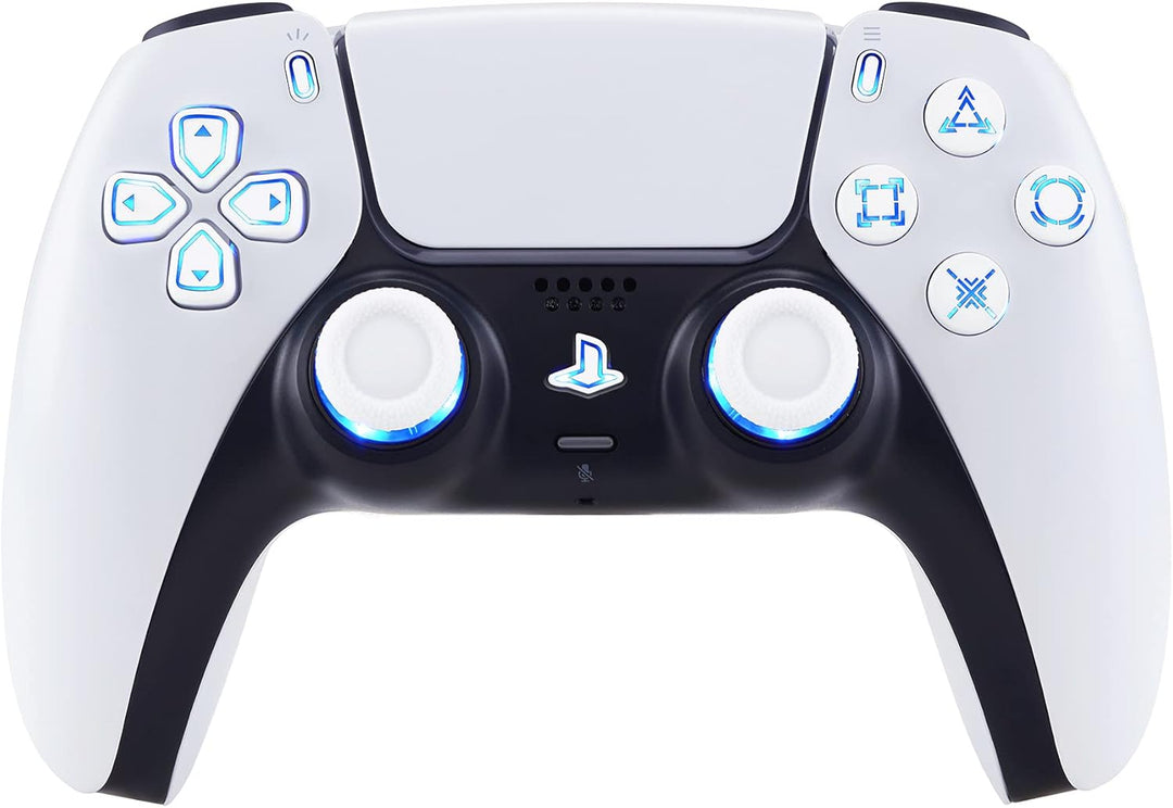 eXtremeRate 9 Modi 7 Farben DTF V3 LED Kit für ps5 Controller Ersatz Leuchttaste D-Pad Thumbsticks S
