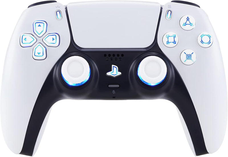 eXtremeRate 9 Modi 7 Farben DTF V3 LED Kit für ps5 Controller Ersatz Leuchttaste D-Pad Thumbsticks S
