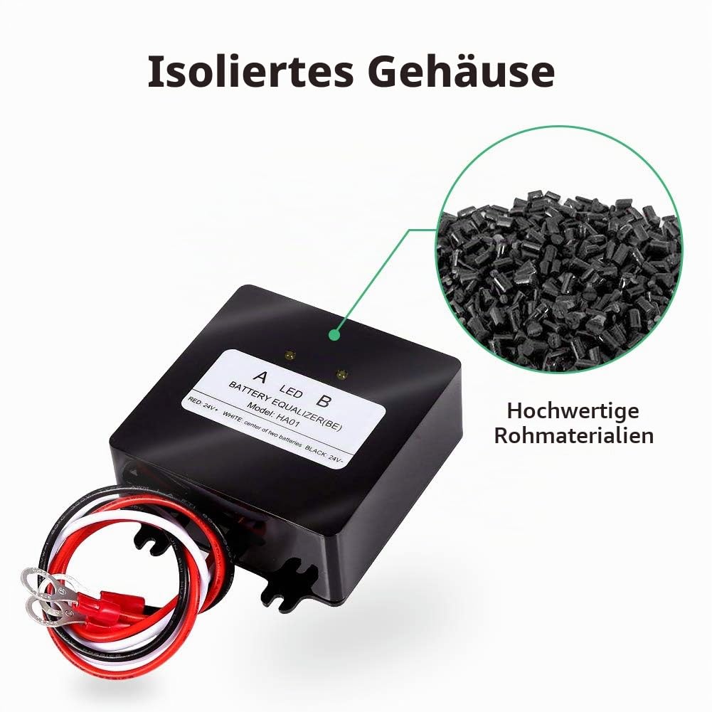 SolaMr 24V Batterie-Equalizer 2x12V Batterie Ausgleicher Battery Balancer Equalizer für Gel/Hochwass