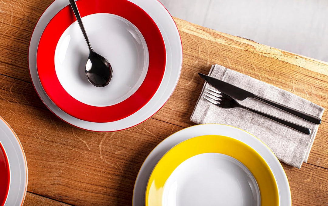 KAHLA 573406A69980C Pronto Line Suppenteller 22 cm Line smaragd green | tiefer Teller mit dunkelgüne