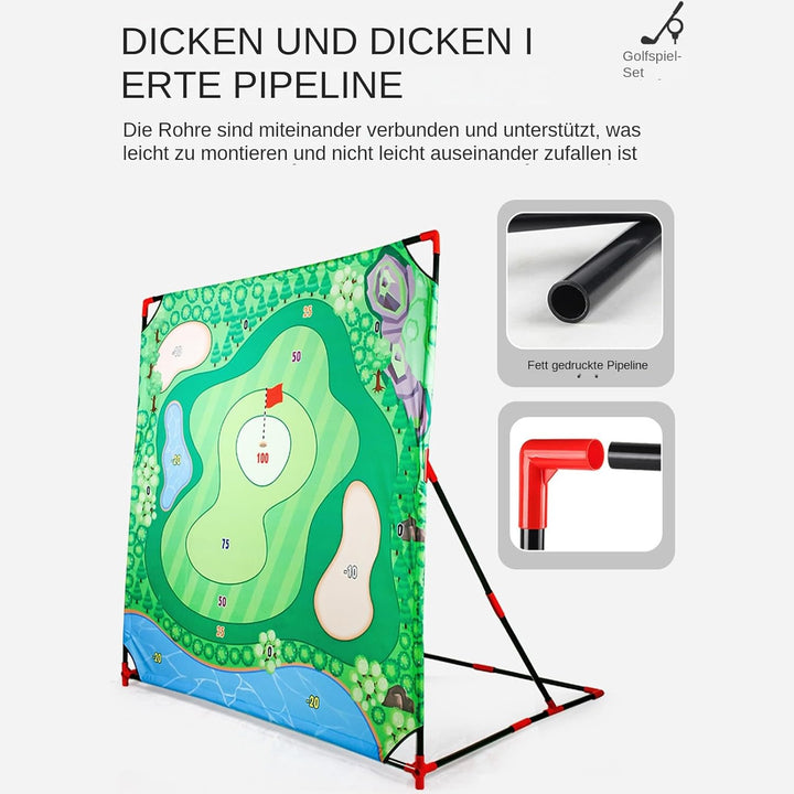Generisch Kids Golf Set, Golf -Chipping -Spiel,Battle Golf Game Chipping Mat | mit Clubbällen Aufbew