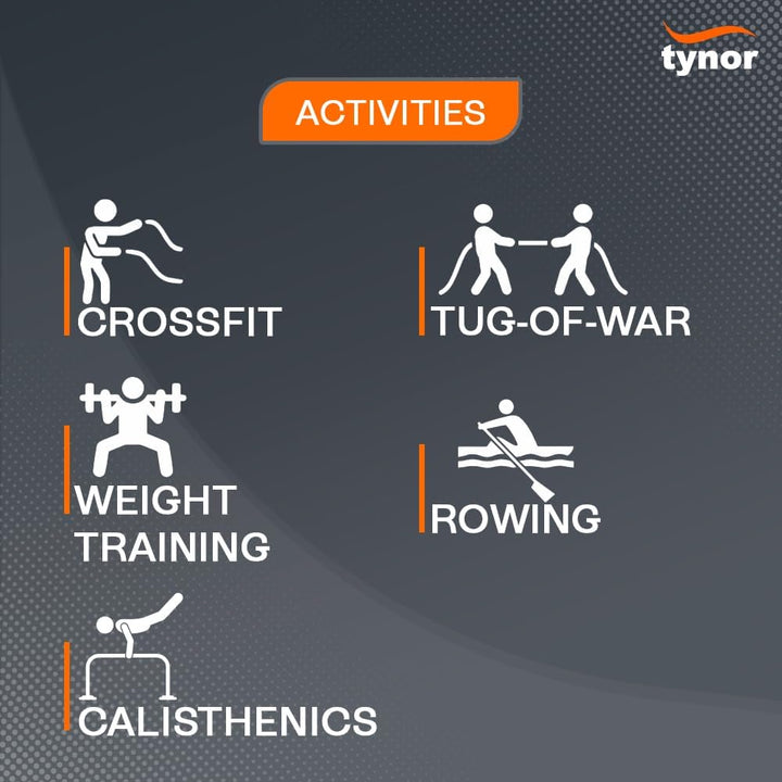 TYNOR Trainingshandschuhe fürs Fitnessstudio, gepolsterte Gewichtheberhandschuhe mit Handgelenksband