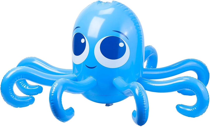 Playtastic Badespielzeug: Aufblasbarer Oktopus mit integriertem Wassersprinkler für Kinder (Wassersp