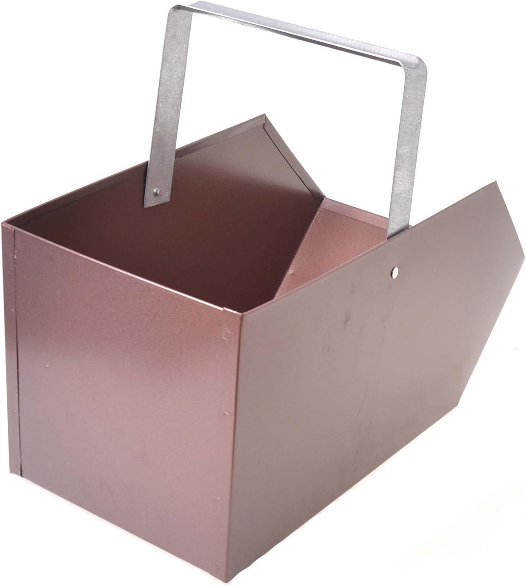 Kohlenkasten Kohlenschütte Aschekasten Aschebehälter Metallkohlenkasten Kohlewanne (Braun), Braun