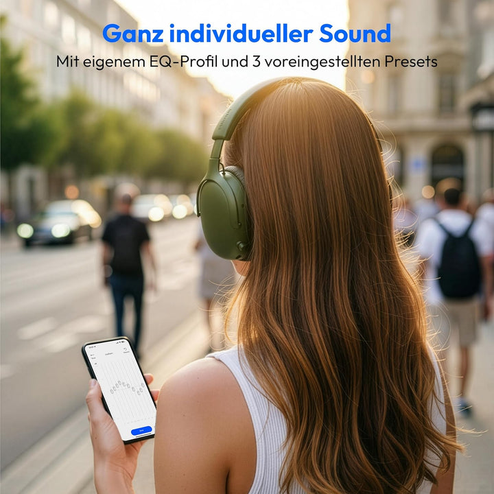 MEDION Over Ear Kopfhörer HX-1 Pure (kabellos, Bluetooth 5.4, Wireless, Passive Noise Isolation, 3+1