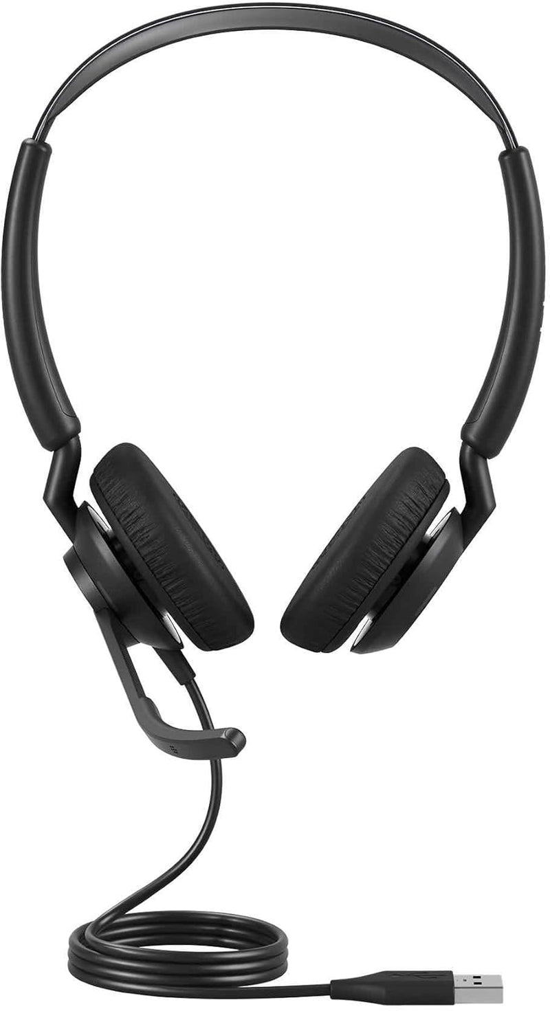 Jabra Engage 50 II schnurgebundenes Stereo-Headset mit geräuschunterdrückender 3-Mic-Technologie und