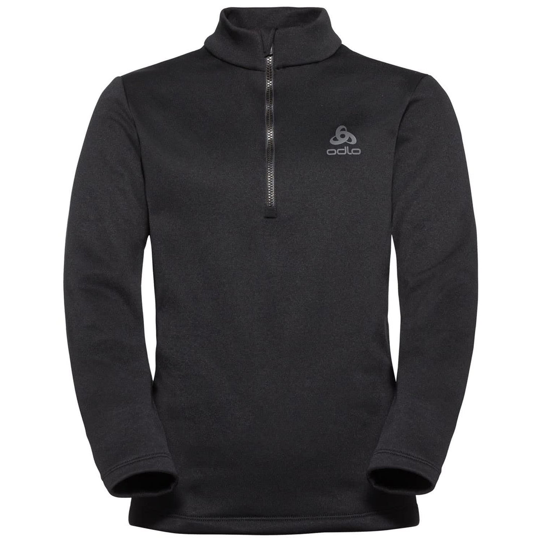 Odlo Kids Langarm Shirt mit halben Reissverschluss Berra 128 Schwarz, 128 Schwarz