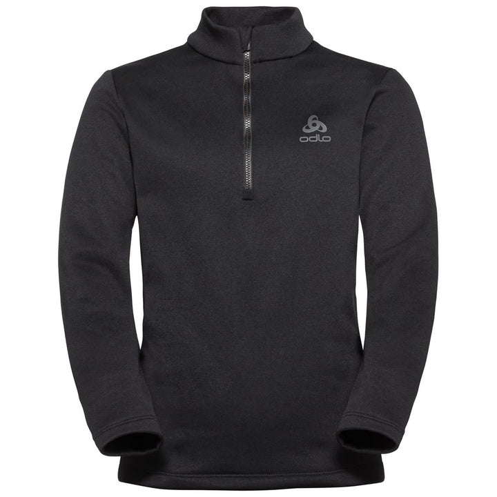 Odlo Kids Langarm Shirt mit halben Reissverschluss Berra 128 Schwarz, 128 Schwarz