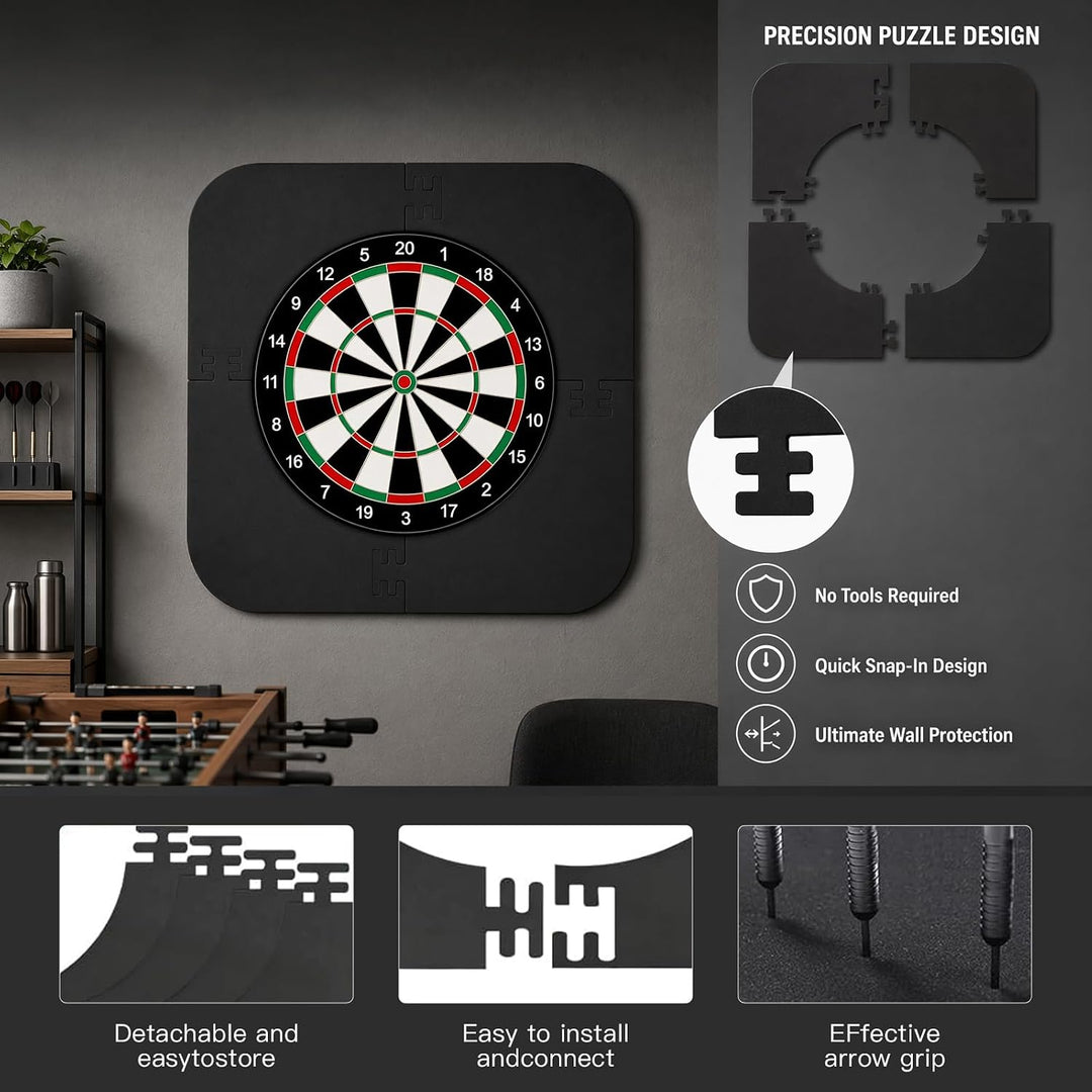 Dartscheibe Schutzring - Dart Surround Wandschutz für Dartboard - Surround Dartscheibe stossfest - D