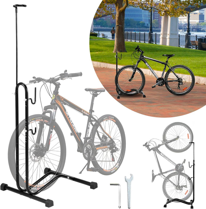 2 x Cecaylie 3 in 1 Fahrradständer Boden 20 bis 29 Zoll, Fahrräder Wartungsständer waagerecht und se