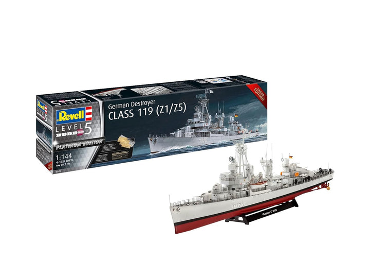 05179 Revell original getreuer Modellbausatz der German Destroyer Class 119 (Z1/Z5) Level 5 im Masss