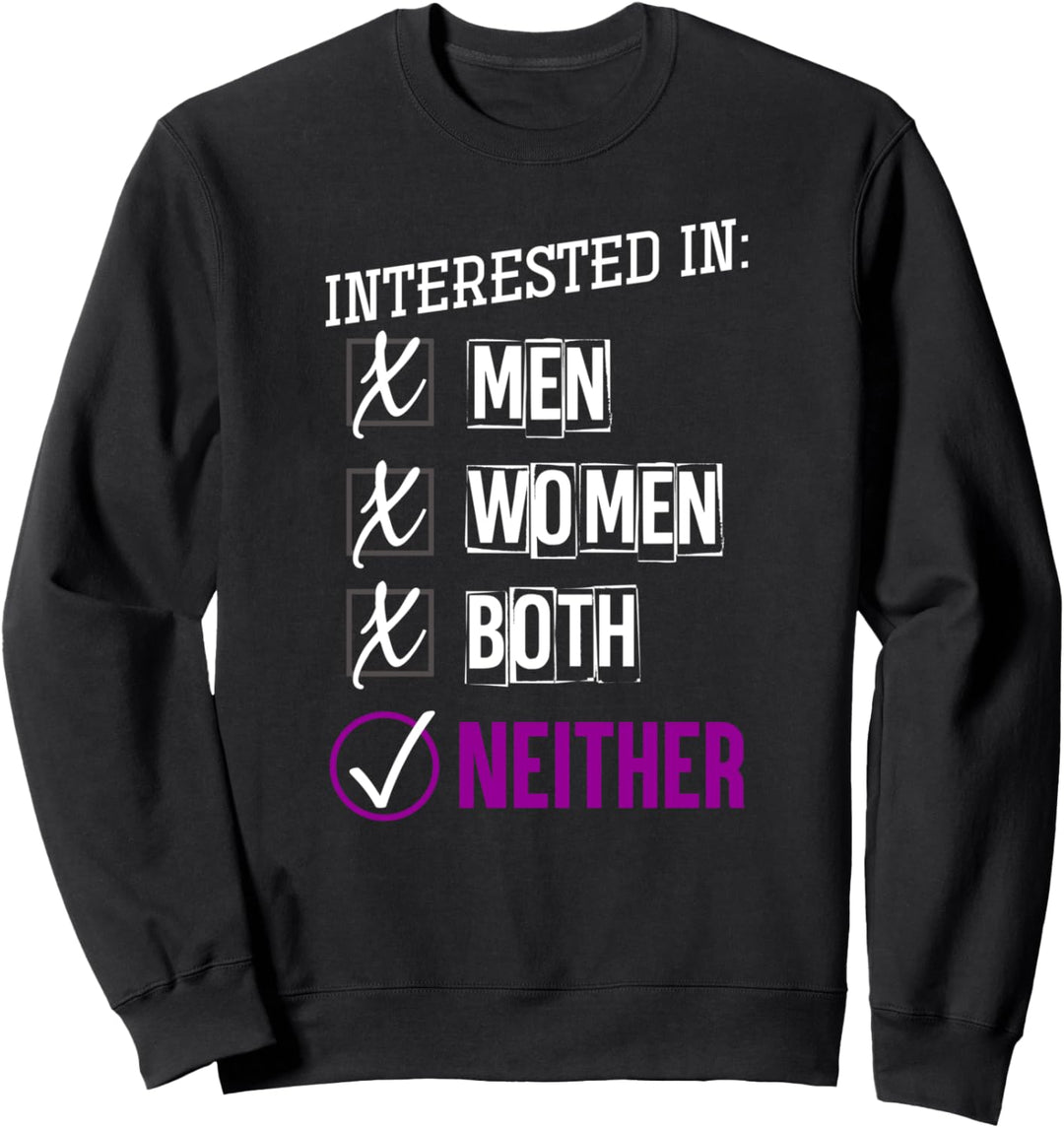 LGBTQIA Genderfluid Queer Pride Lustiges Geschenk Asexuell Sweatshirt