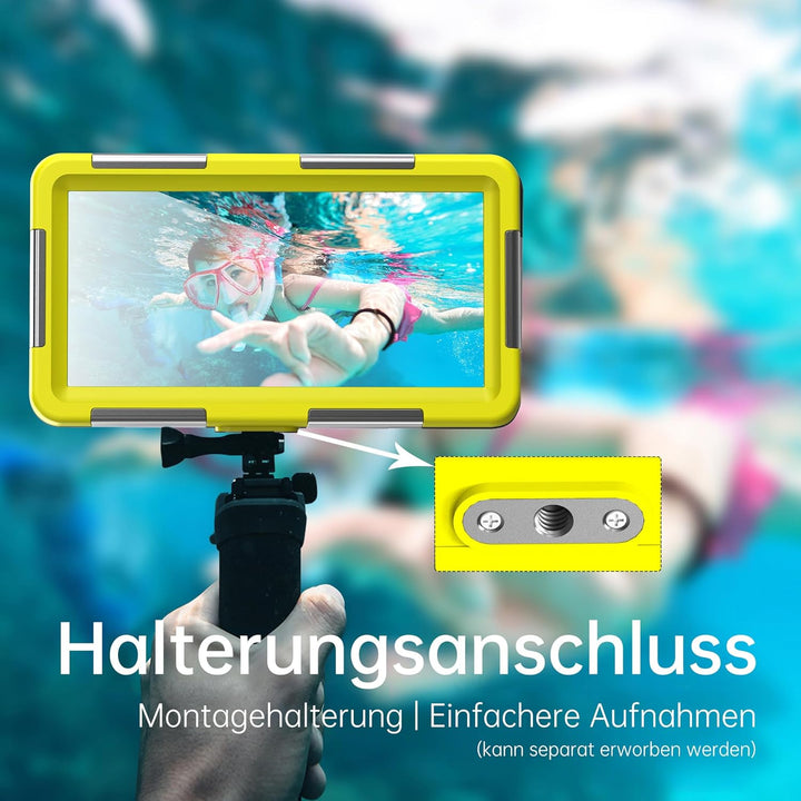Unterwasser-Tauchgehäuse für iPhone, Samsung Galaxy, Huawei Xiaomi Redmi Smartphones, Professionelle