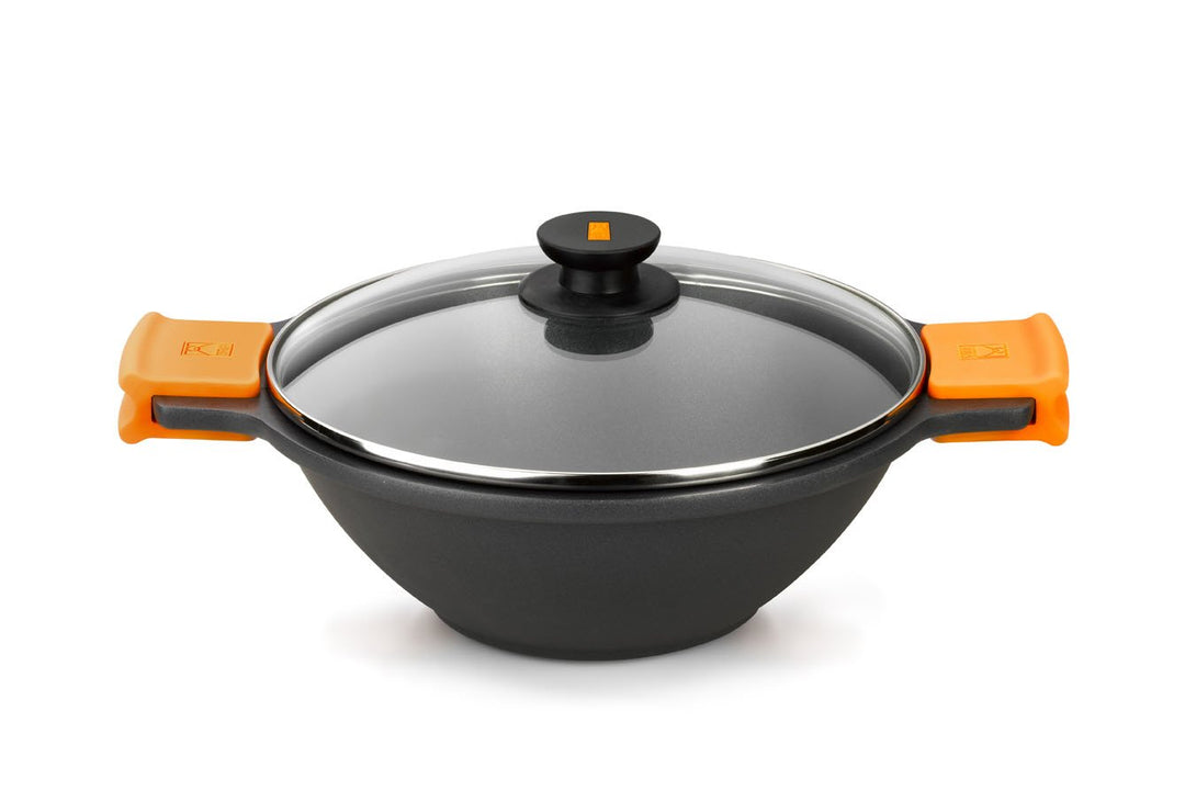 BRA Wok, Aluminium, Schwarz, 24 cm One Size, One Size