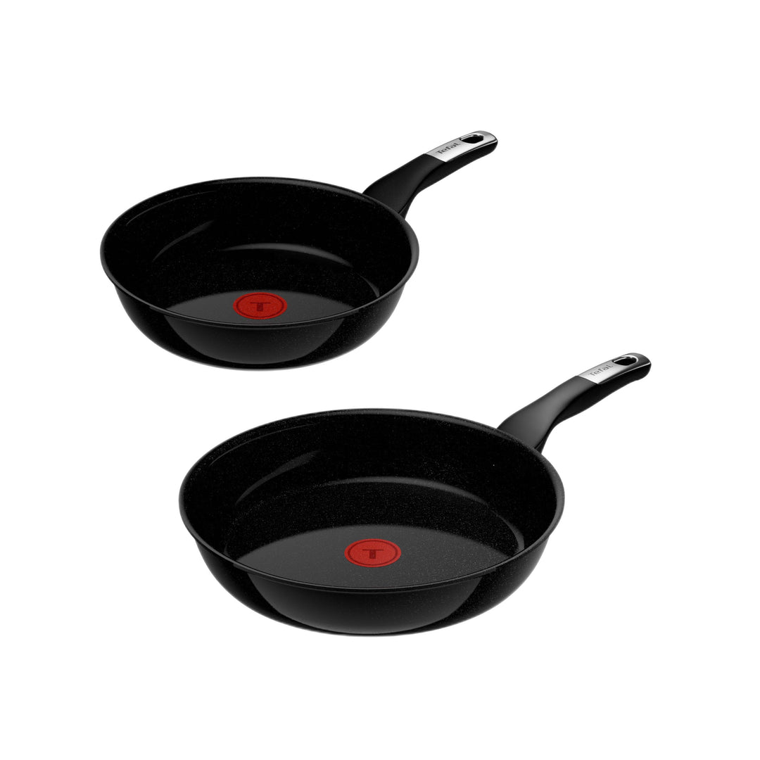 Tefal Explore On Keramik 2-tlg. Bratpfannen-Set 24/28 cm, leistungsstarke Antihaftkeramikversiegelun