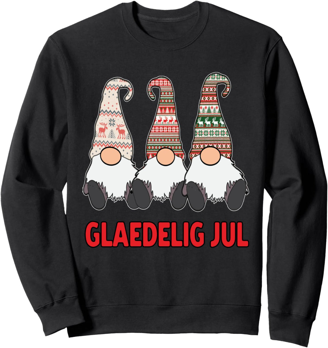 Dänische Weihnachten Jul Nordische Zwerge Tomte Nisse Sweatshirt