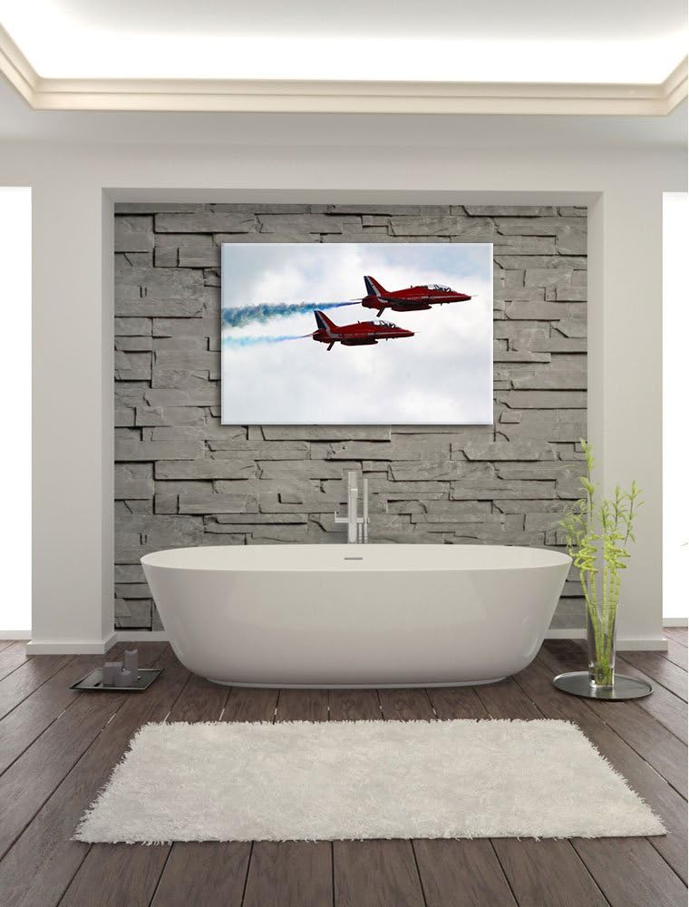 Pixxprint Royal Air Force 100x70cm Leinwandbild Wandbild Kunstdruck, 100x70