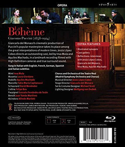 Giacomo Puccini - La Boheme, Blu-ray