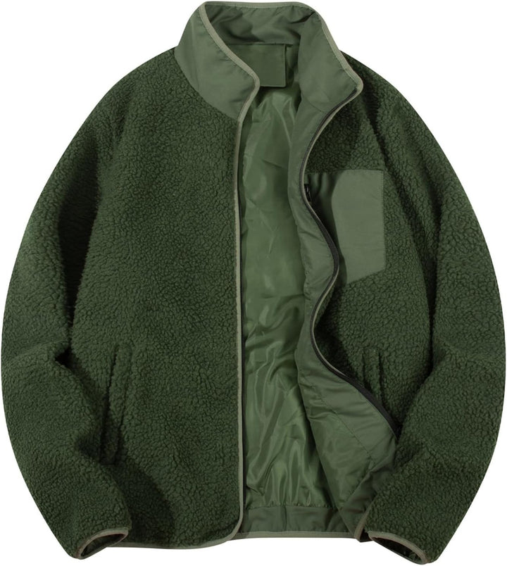 KuschelFleece Pullover für Herren Sweatshirt mit Teddyfell Kuschelpulli Flauschig Teddyfleece Kapuze