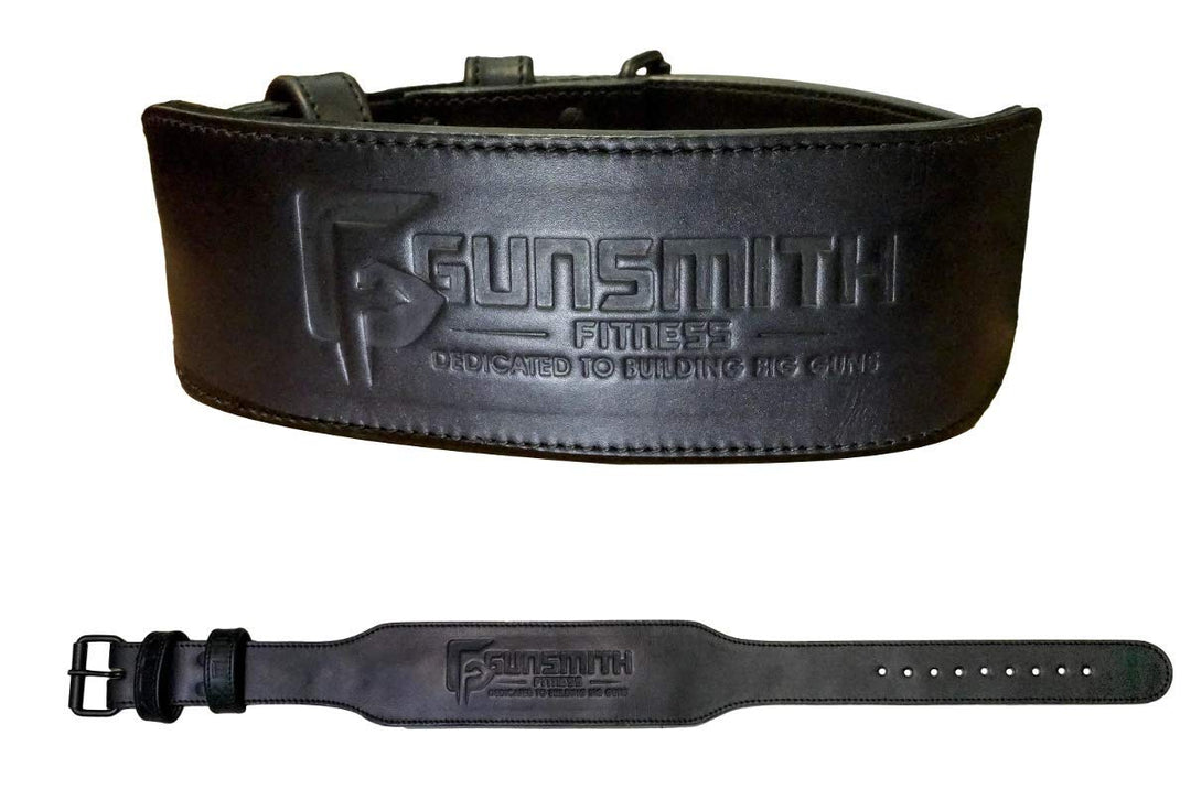 Gunsmith Gewichthebergürtel - Ultra-Premium Handgefertigt Schwarz Gewichtsgürtel für Herren und Dame