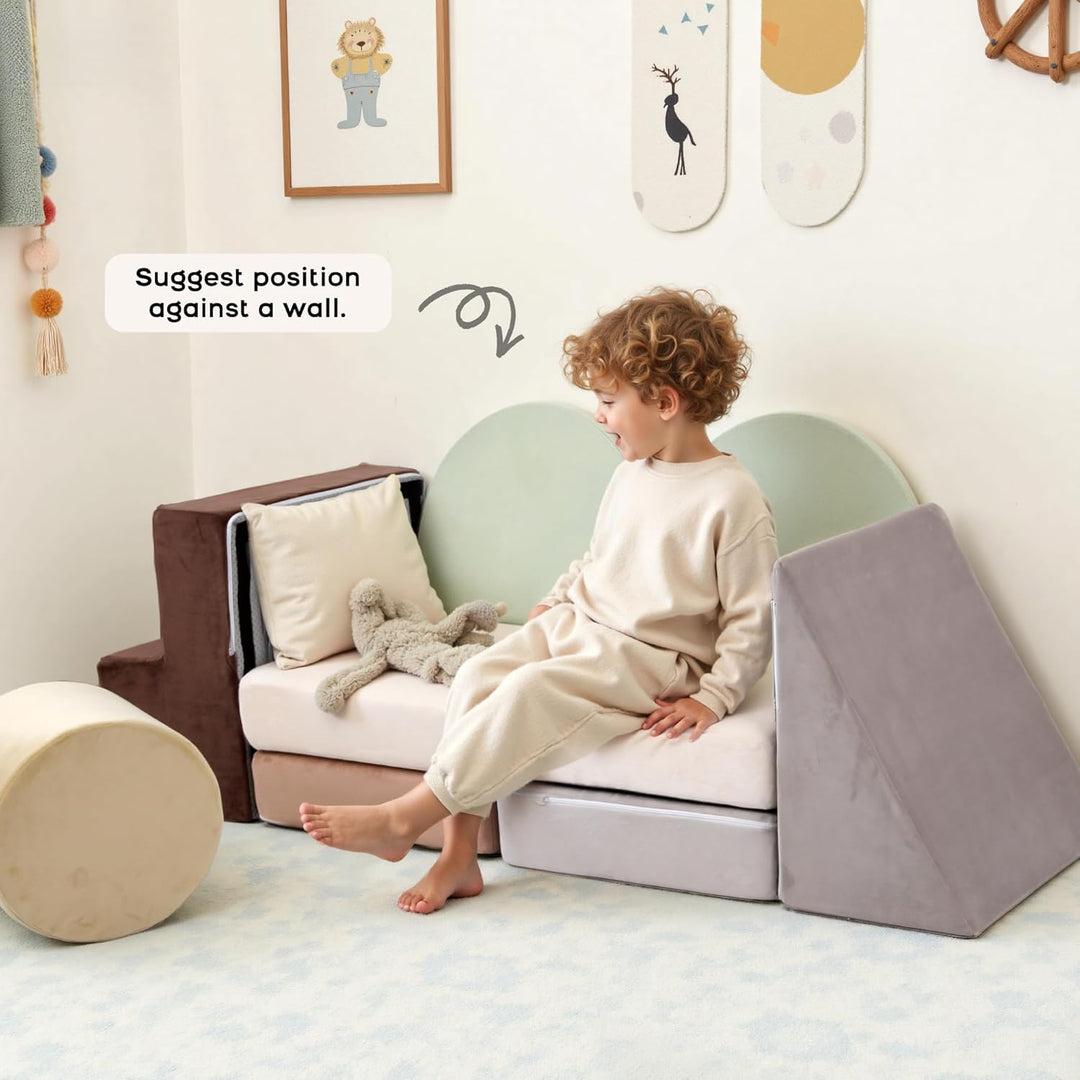 BanaSuper Schaumstoff-Kletterblöcke für Kinder, Schaumstoff Bausteine XXL, Kinder Montessori Spielze