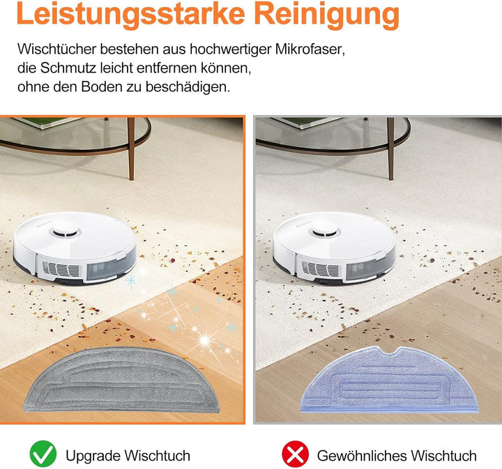 Pure Realm 12 Stück Zubehörset für Roborock S8 MaxV Ultra Saugroboter, Kompatibel mit VibraRise 3.0,