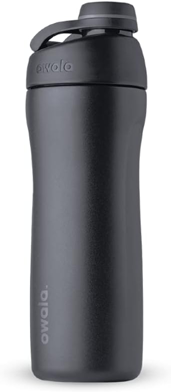 Owala Twist Edelstahl Trinkflasche mit Drehverschluss, 560ml, Very, very dark 560 ml Very, Very Dark