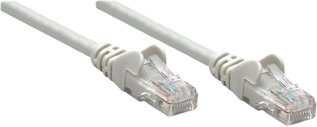 Intellinet 737227 Netzwerkkabel Cat5e UTP Kupfer RJ-45 Stecker auf RJ-45 Stecker 15m grau 15 m Cat 5