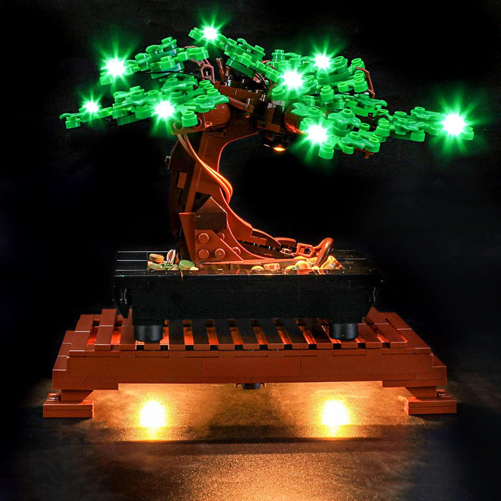 YEABRICKS LED Licht für Lego-10281 Creator Expert Bonsai Tree(Green) Bausteine Modell (Lego Set Nich